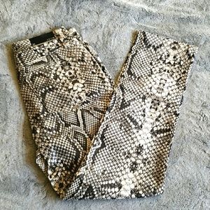 Joe's Jeans snake print pants